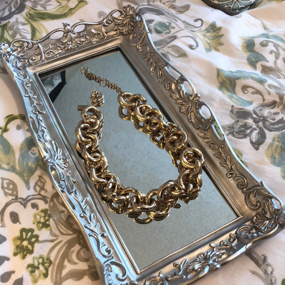 Lord & Taylor Gold Statement Necklace